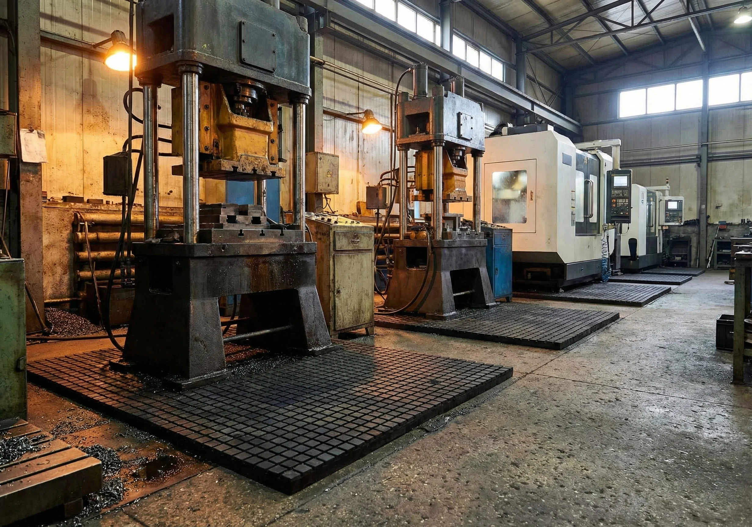 Tappetini antivibranti per macchine utensili – livellamento macchinari